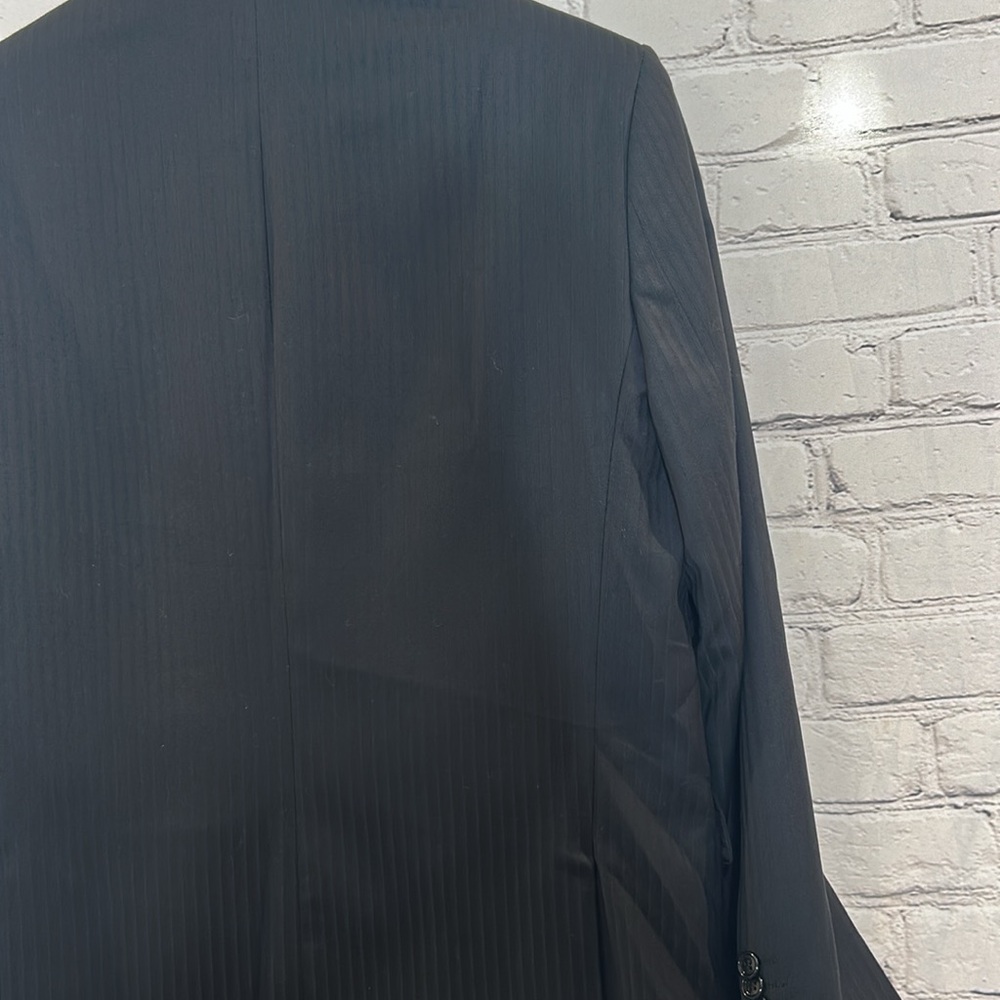 Genevie Uomo Black Men’s Suit Jacket Size 40R Excellent Condition - Picture 11 of 16